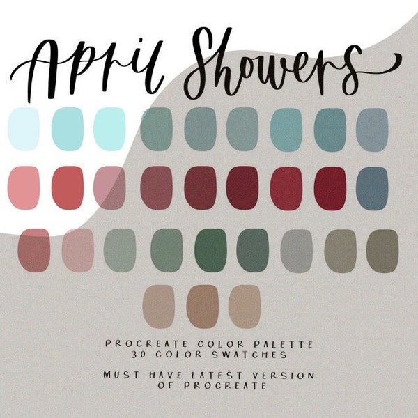 April Color Palette - Etsy