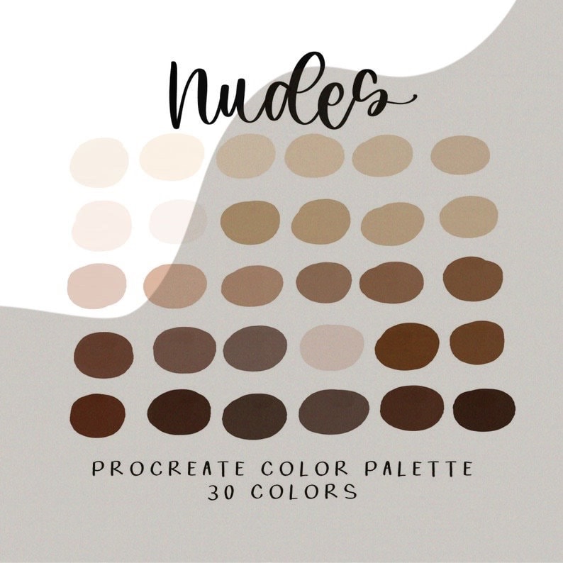 Nudes Procreate palette / instant download