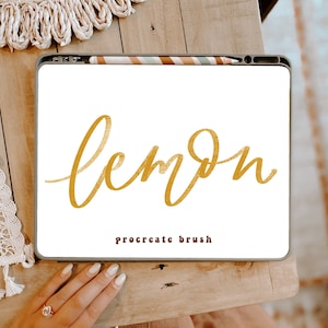 Lemon Procreate Brush/Instant Download/Digital