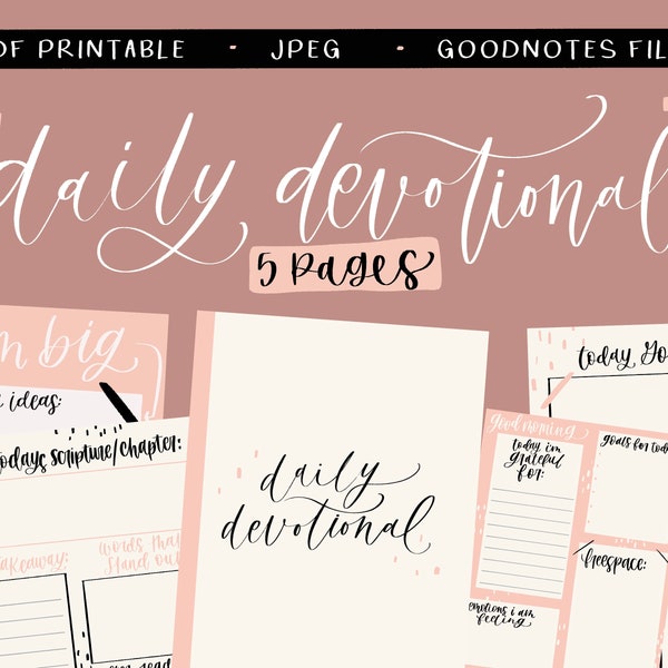 Classy Daily Devotional/Instant download/Digital