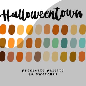 Halloweentown Procreate Color Palette/Instant Download/Ipad art