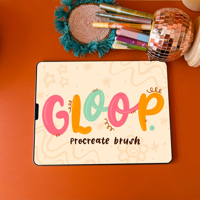 Gloop Procreate Brush / Bouncy Brush / Procreate / Monoline Brush / Fun ...