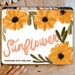 Sunflower procreate brush/instant download/procreate 