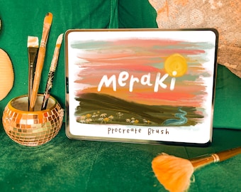 Meraki Procreate Brush / Painted Procreate / Acrylic Procreate Brush