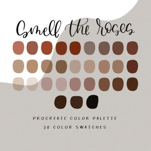 Smell the roses Procreate Palette / Procreate / Instant Download