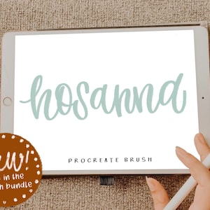 Hosanna procreate Brush/instant download/Digital