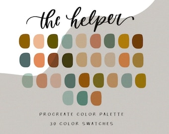 The helper procreate color palette/color palette/instant download