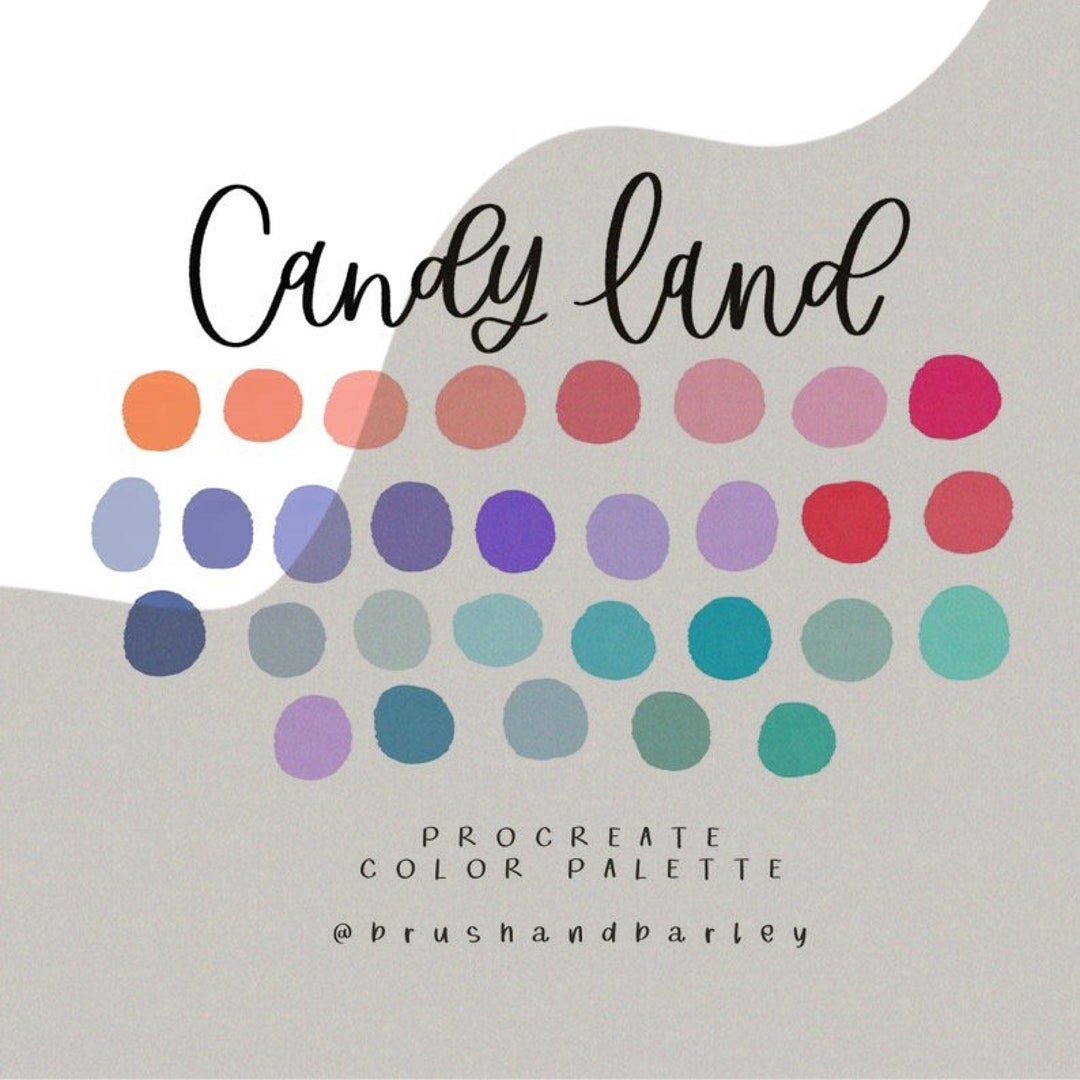 Candy Land Procreate Palette/ Procreate Swatches / Color Palette - Etsy