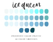 Ice Queen Procreate Palette / Procreate / Instant Download