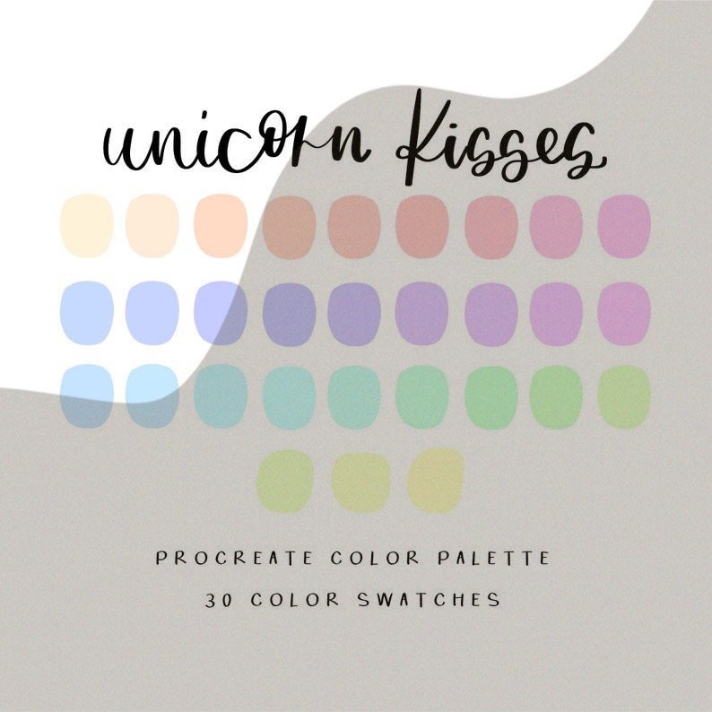 Unicorn Kisses Procreate Palette / Procreate / Instant Download