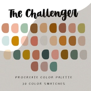 Die Challenger procreate Farbpalette/Farbpalette/sofortiger Download