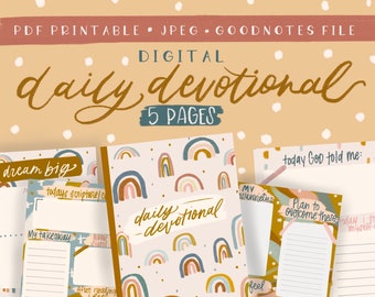 Devocional diario Rainbow/Descarga instantánea/Digital