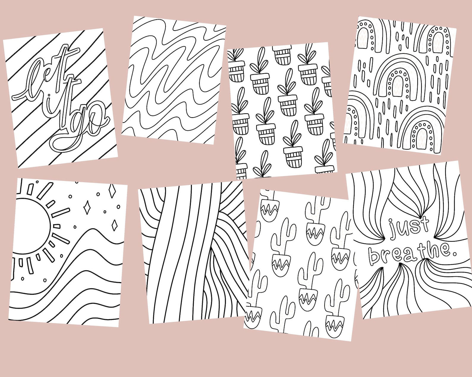 Color and Chill Coloring Book/digital/instant Download - Etsy