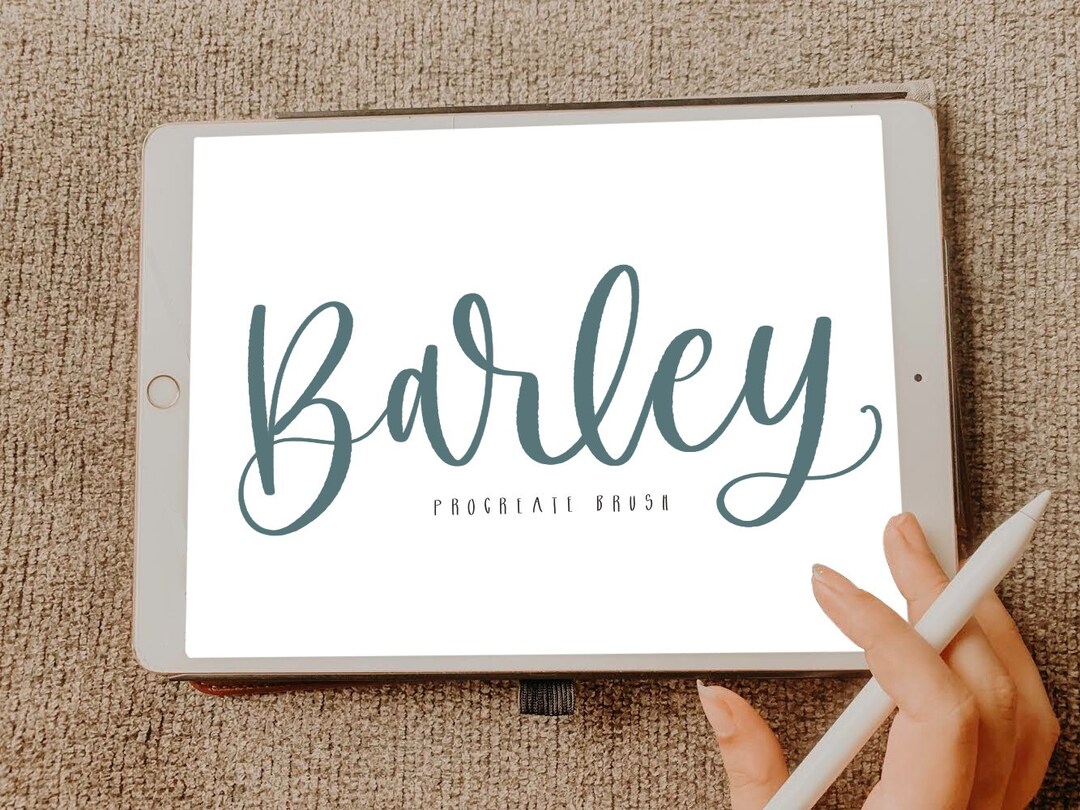 Barley Calligraphy Procreate Brush / Lettering Brush / Procreate Brush