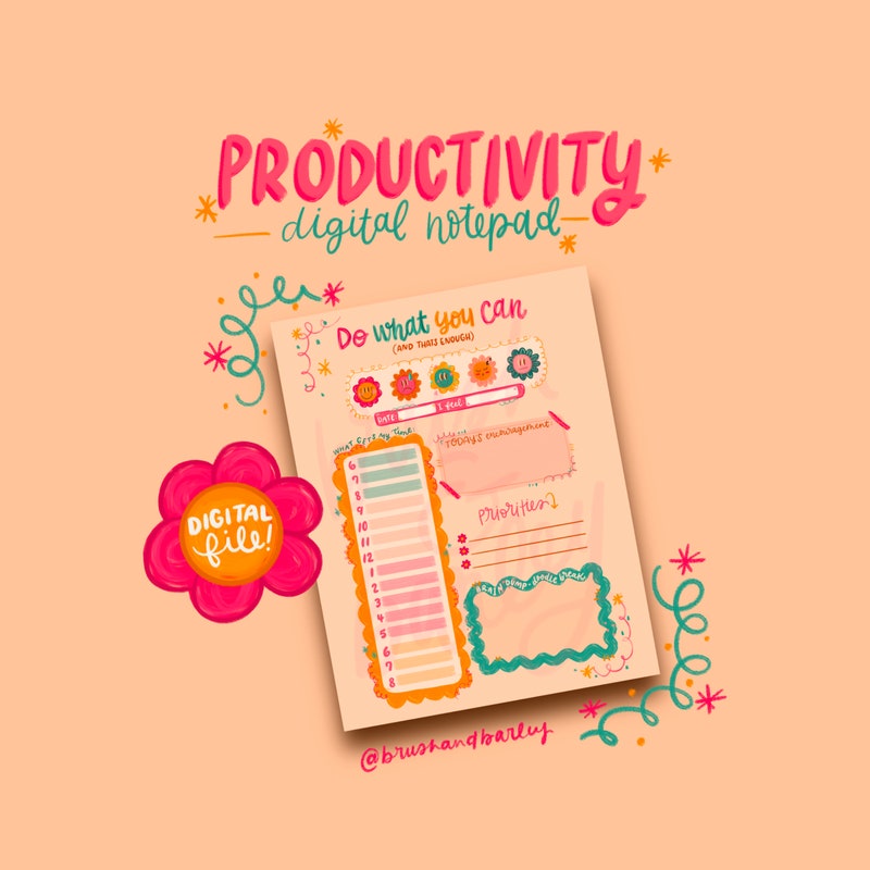 Daily Planner Notepad - Etsy