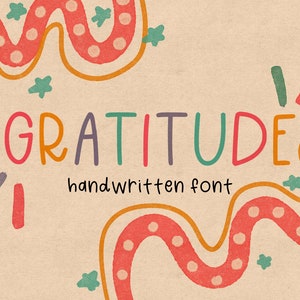 Dankbarkeit Handgeschriebene Schriftart/Instant Download/Font