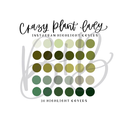 Plant Lady Instagram Highlight Covers / Instant Download Etsy