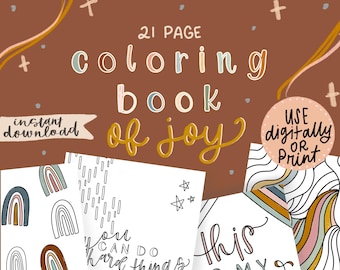 Libro para colorear alegre/Digital/descarga instantánea