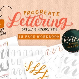 Lettering Drills Workbook/Workbook/Instant Downloads