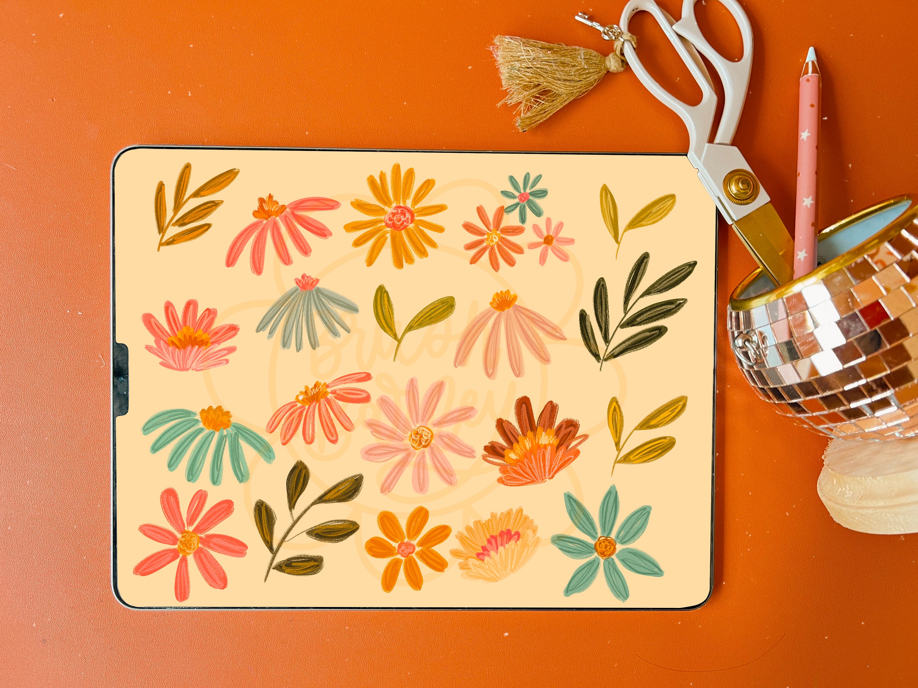 Bloom Digital Stickers, Digital Planner Stickers, Clipart, Goodnotes ...