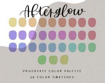 Afterglow Procreate Palette / Instant Download / Procreate
