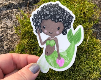 Little Mermaid Pal | matte vinyl sticker