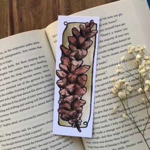 Pinecone Bookmark | Glossy 2x6 inches