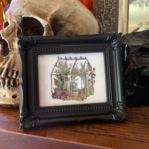 Greenhouse Ghost Mini Print with Frame, 4 x 3.5 inches