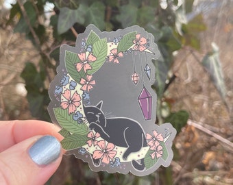 Moon Kitty, vinyl waterproof sticker