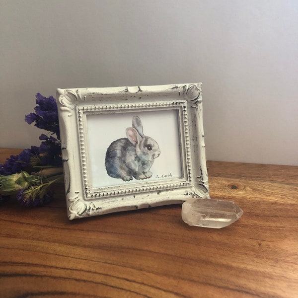 Bunny Mini Print with Frame