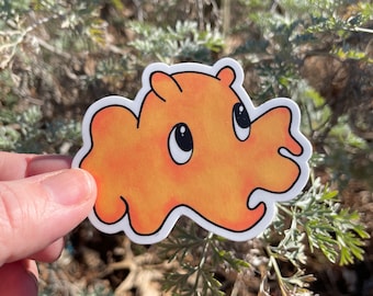 Dumbo Octopus Sticker, waterproof matte vinyl, dishwasher safe
