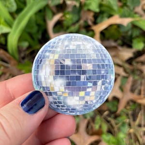 Disco ball, glossy vinyl sticker