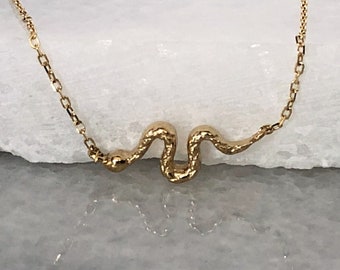 Sterling Silver Girls .8mm Box Chain Slithering Pet Snake Pendant Necklace