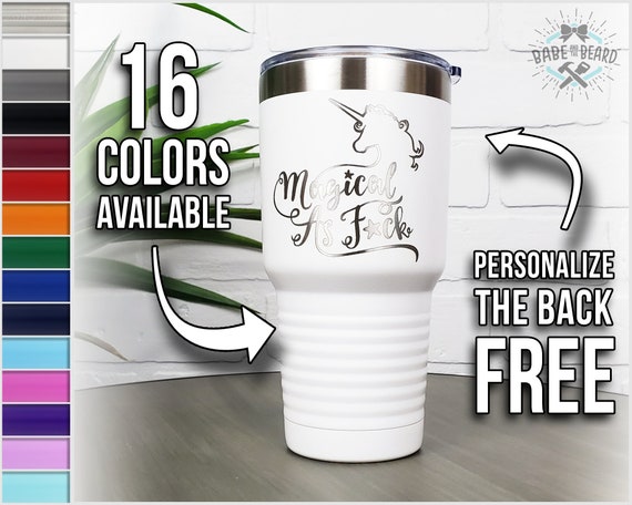 Coffee Mug Today I Will be A Unicorn 30 oz Tumbler Travel Cup