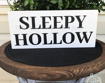 Halloween Themed Town Sign- Sleepy Hollow