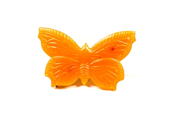 Bakelite Moth Berrette, Butterscotch Bakelite Ber… - image 5