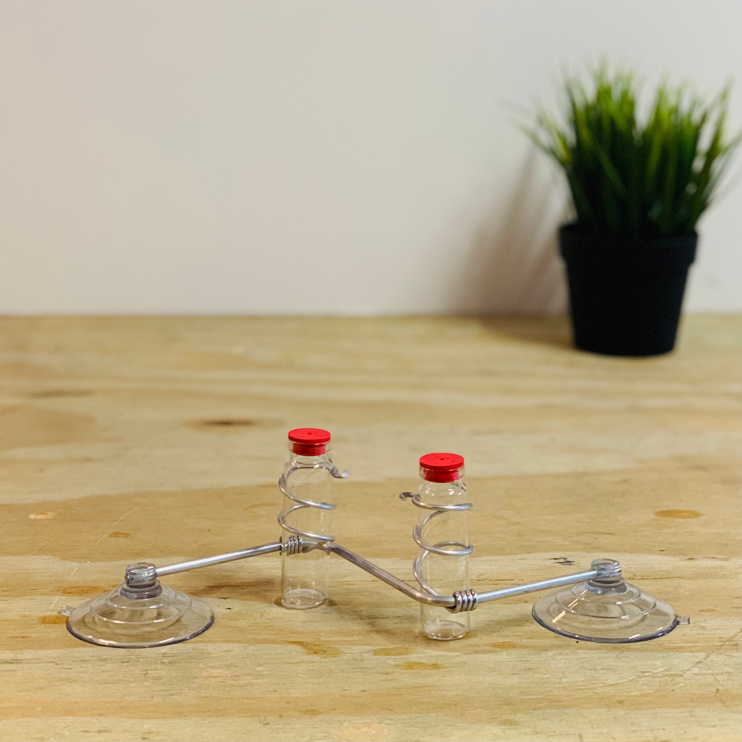 The Geo Feeder Geometric Window Hummingbird Feeder Etsy