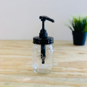 Nectar Dispenser Pump | Sweet Feeders | Black | Syrup Pump | For Standard 16 and 32 oz Mason Jars