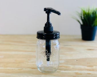 Nectar Dispenser Pump: For Regular Mouth Mason Jars (16 & 32 oz)