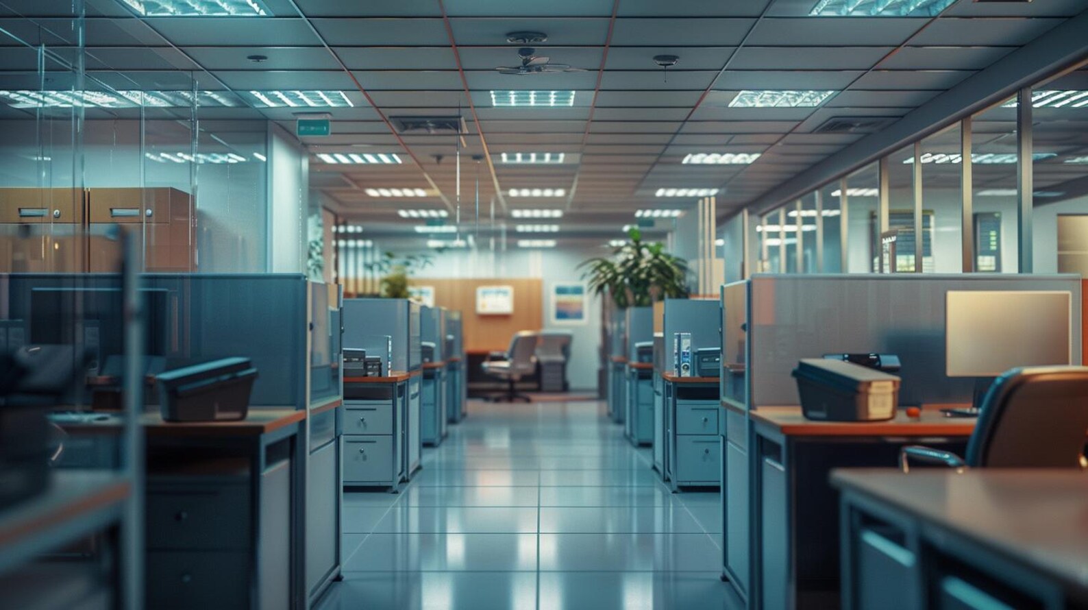 Spacious Office Environment Professional Virtual Background Bundle ...