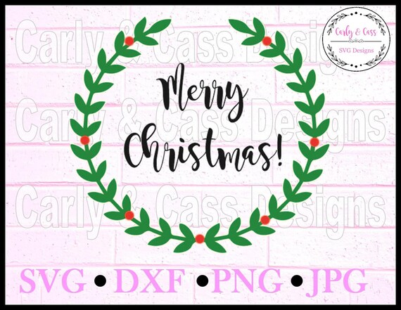 Download Free Merry Christmas Svg Christmas Wreath Svg Svg Png Jpg Etsy SVG DXF Cut File