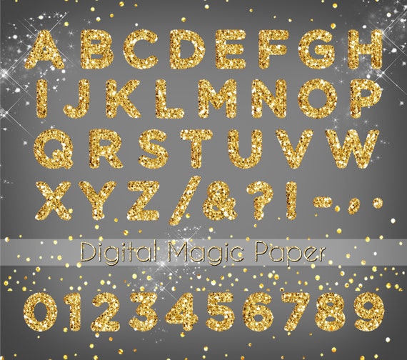 Free printable glitter letters for parties and crafts