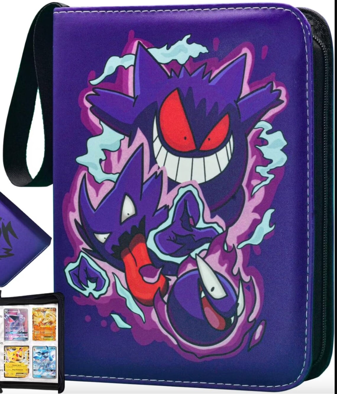 Pokemon Inspired Trading Card Binder Collectible Card Album for TCG