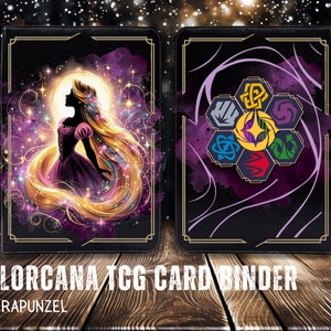 Lorcana Binder - Rapunzel Limited Edition - PU Leather - Zippered