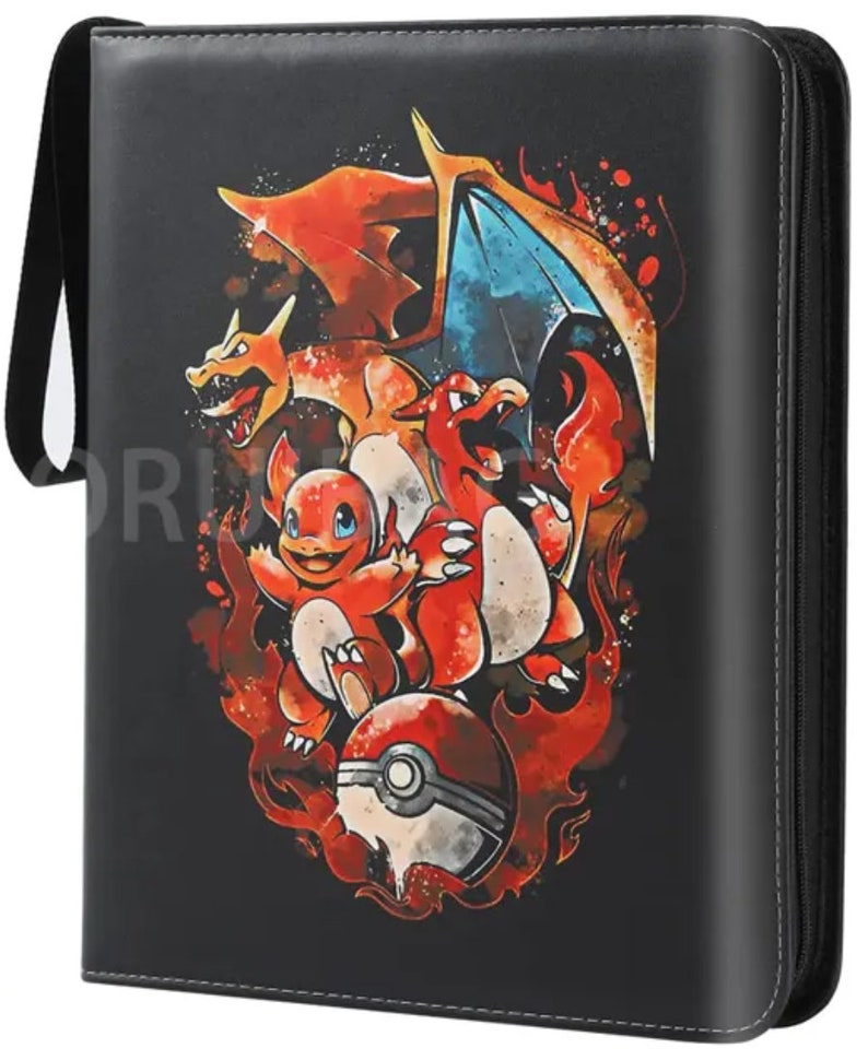 Pokemon Inspired Trading Card Binder Collectible Card Album - Etsy