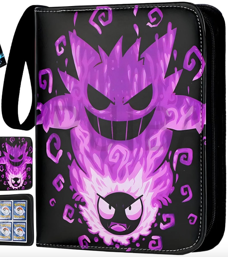 Pokemon Inspired Trading Card Binder Collectible Card Album for TCG