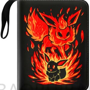 Pokemon Inspired Trading Card Binder Collectible Card Album for TCG