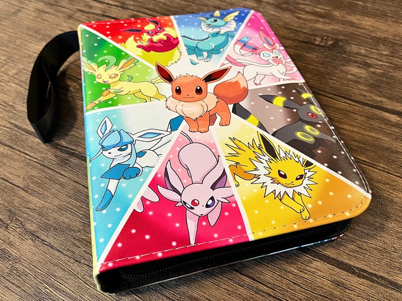 Eevee Eeveelution Premium Trading Card Binder Album PU Leather - Etsy