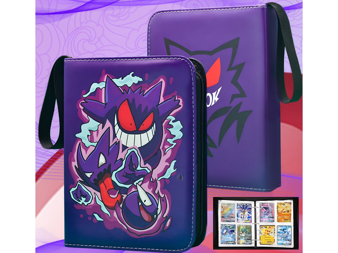 Premium Pokemon Inspired Trading Card Binder Album PU Leather - Etsy