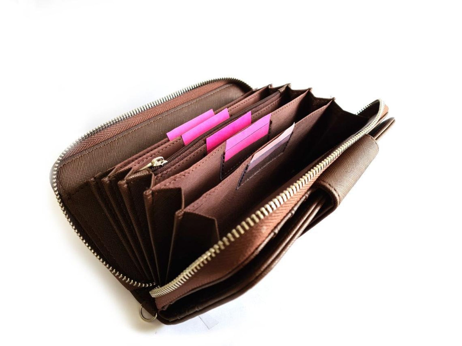Cash Envelope Wallet / Cash Envelope System / BROWN Etsy